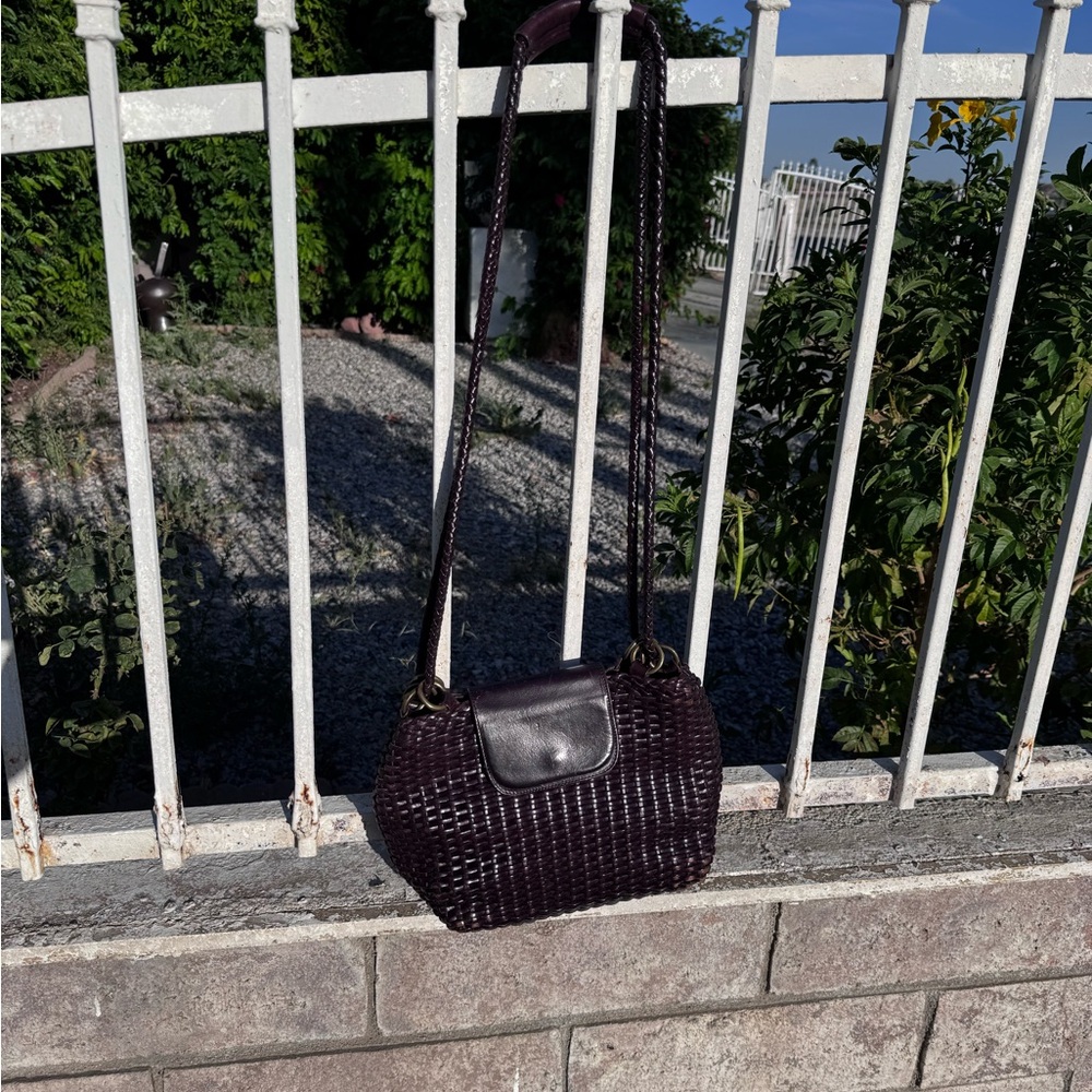 Cole Haan Dark Woven Crossbody Bag